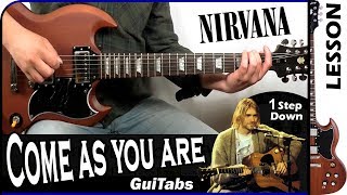 How to play COME AS YOU ARE 😵 - Nirvana / GUITAR Lesson 🎸 / GuiTabs #155