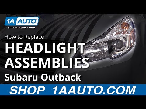 How to Replace Headlight Assemblies 10-14 Subaru Outback
