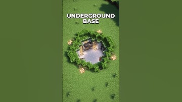 Minecraft Tutorial | Easy Underground Base 🏕️ #minecraft