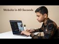 I Built Website in Just 60 Seconds
