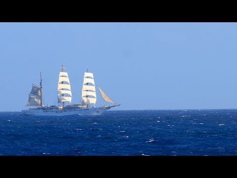 Tag11 Segelschiff Seacloud in Sicht kurz vor Karib...