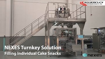 NEXES Turnkey Solution - Filling Individual Cake Snacks