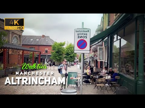 Village walk Greater Manchester Altrincham England Walking Tour in 4K 2022 | Walk tour vlog 3
