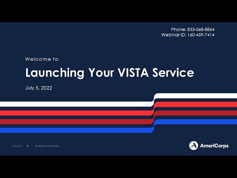 Launching Your VISTA Service 070522