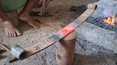 How To Make Billhook knife making Process// Billlhook knife #kinfe #blacksmith #handmade #viralvideo