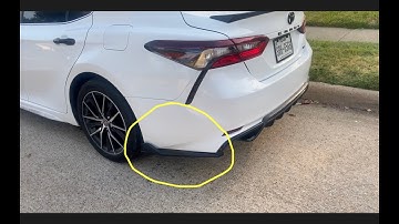 Install Rear Side Skirts On Camry SE  2021