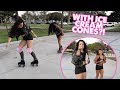 Beginner Slalom Skate Tricks with Yorely!