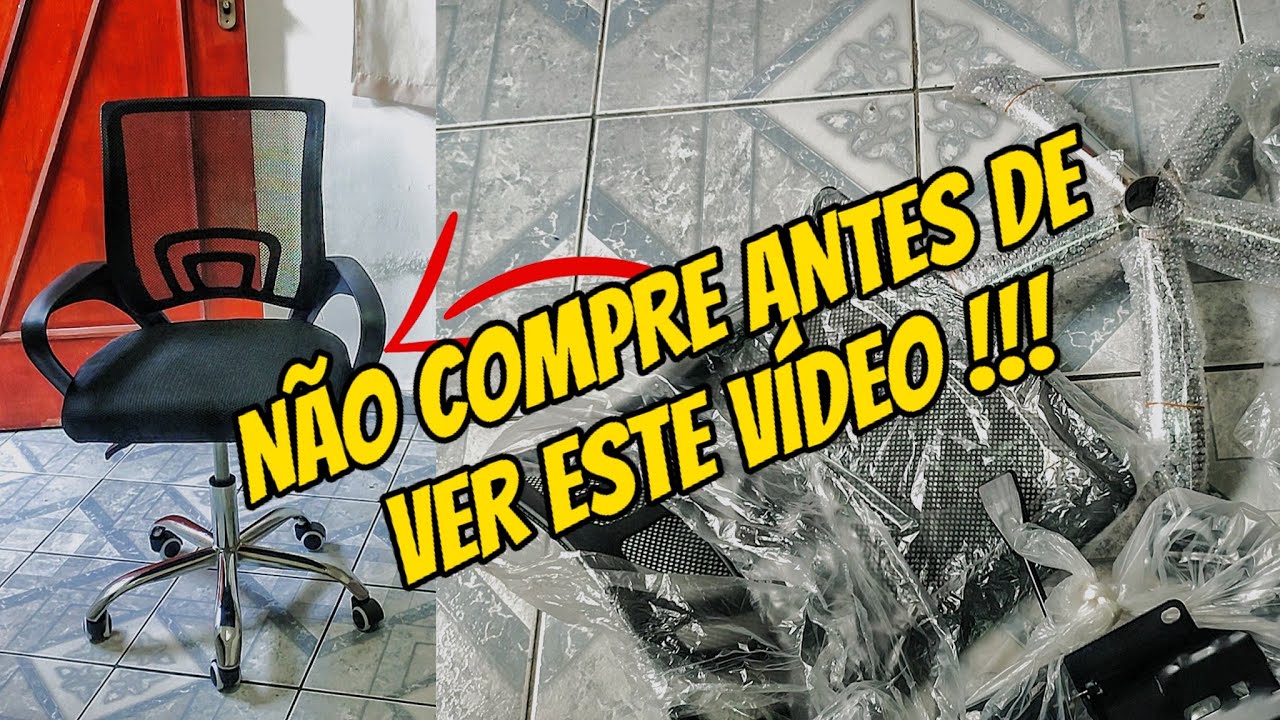 CADEIRA DE ESCRITÓRIO HOME OFFICE BARATA COM CUSTO BENEFICIO MONTANDO PASSO A PASSO