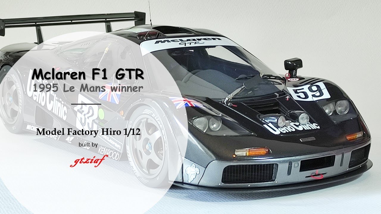 Model Factory Hiro free ship the USA!!! 1/12 McLaren F1 GTR '95 LM Winner