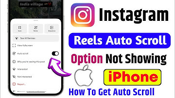 instagram reels auto scroll not showing problem iphone | instagram auto scroll not showing iphone 