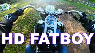 HARLEY DAVIDSON FATBOY FIRST RIDE | My FIRST cruiser!