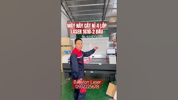 Máy Cắt Laser 1610 Hai Đầu Loại Tốt cắt Nỉ 4 Lớp Tốc độ Nhanh