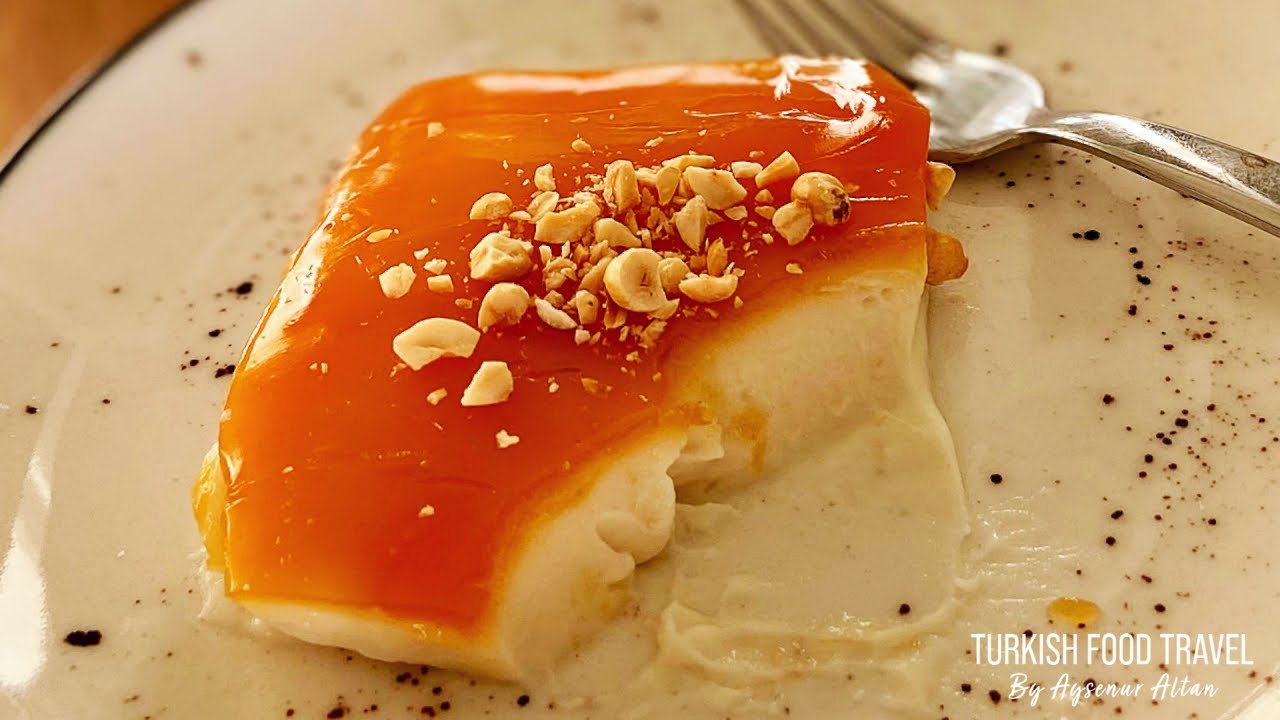Turkish Milk Pudding With Caramel Sauce Fake Chicken Breast Pudding