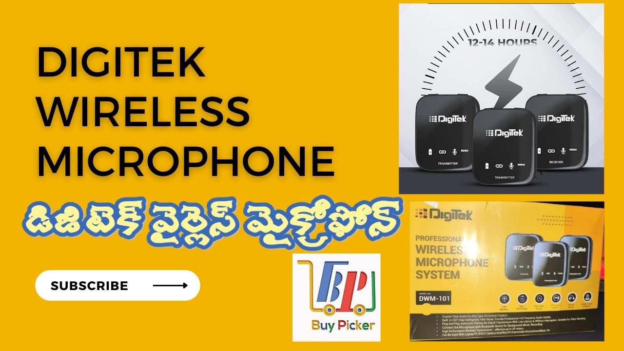 Digitek Wireless Microphone System là một lựa chọn hoàn hảo cho các nhân viên quay phim chuyên nghiệp và người dùng cá nhân muốn cải thiện chất lượng âm thanh của video của mình. Hãy truy cập vào hình ảnh này để tìm hiểu thêm về hệ thống micro không dây và chất lượng âm thanh tốt nhất mà nó mang lại.