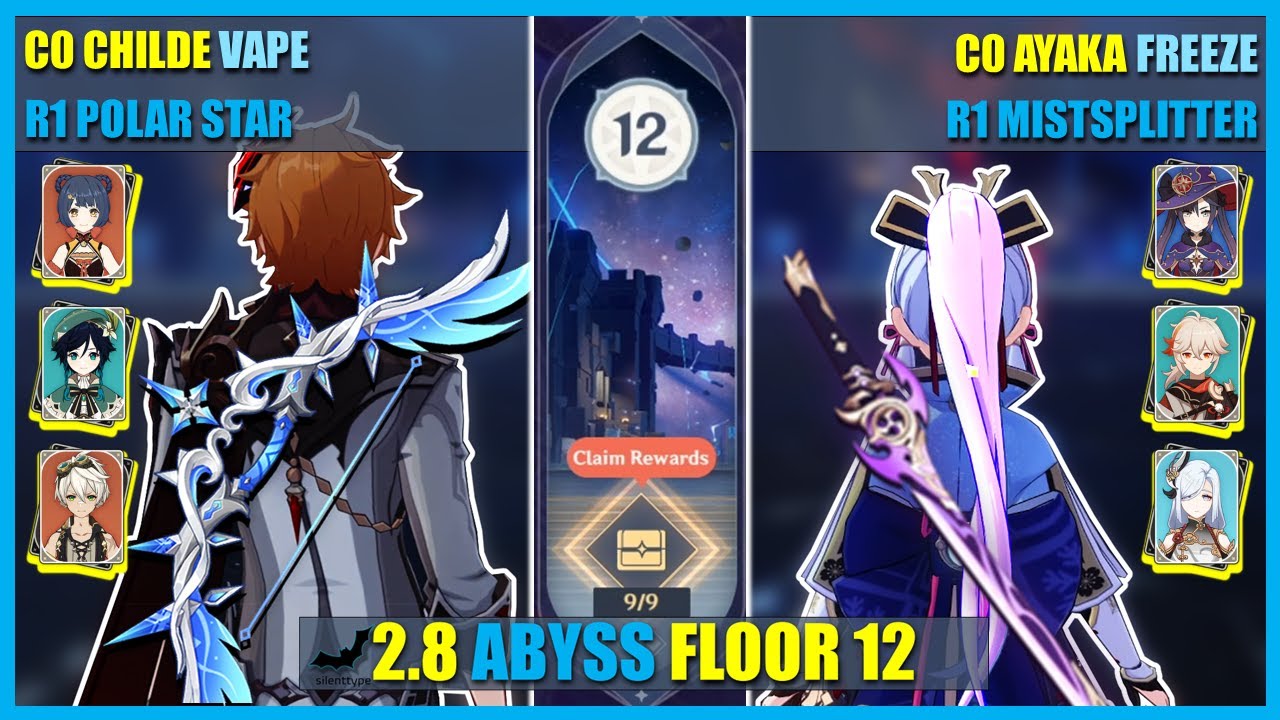 NEW 2.8 Spiral Abyss Floor 12 Lineup First Clear | Genshin Impact - YouTube