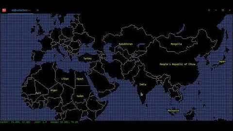 MapSCII - The whole world in your console