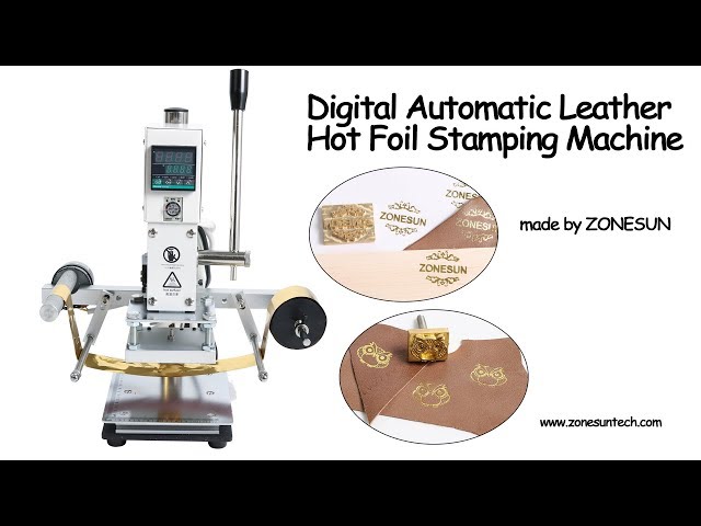 DIY Digital Automatic Leather Hot Foil Stamping Machine, Manual Embossing  Tool, Creasing Wood Paper PVC Card Press Printer