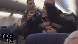 Top 10 People Freaking Out On Airplanes