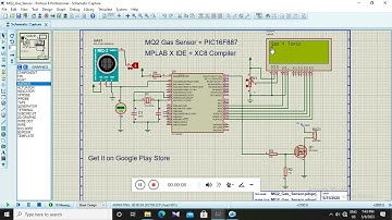 PIC16F887 + MQ-2 Gas Sensor Demo - "PIC Projects" Mobile App