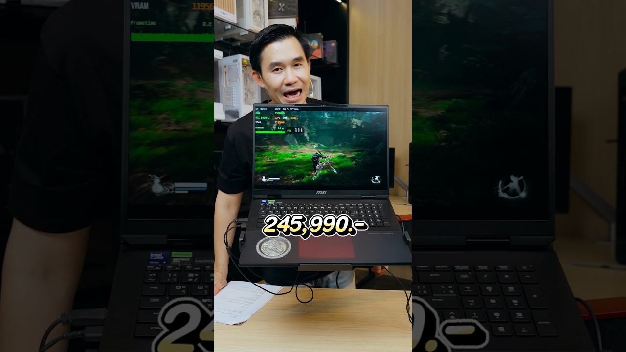 โน๊ตบุ้คพี่อั๋น โอกิ กับเกม Blackmyth Wukong