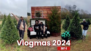 VLOGMAS DAY 4 | Christmas Tree Shopping, Family Breakfast, Walmart Run \& More!