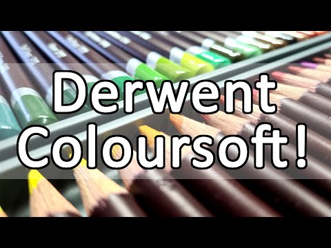 DERWENT DRAWING PENCILS. Unboxing, first impressions and color