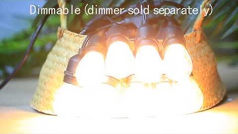 SUNTHIN 2 Pack 48ft LED Outdoor String Lights with 0.9W Shatterproof Bulb for Patio String L Reviews