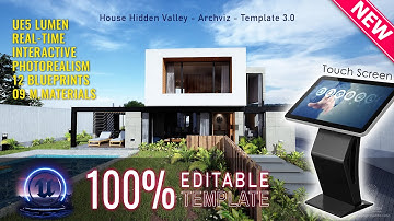Unreal Engine 5 - Lumen | Realistic Archviz | Touch Screen - Interactive Real Time