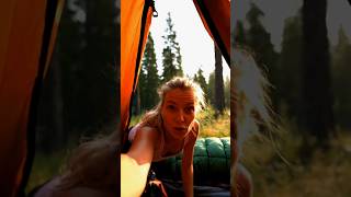 Осталась одна в палатке... и вот кто пришёл 😱🐻