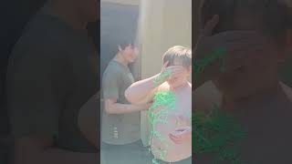 silly string is hard to clean up