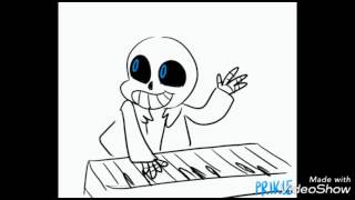 Undertale characters playing on piano chords