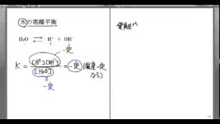 ｢電離平衡｣講義６：高校化学解説講義