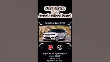 What sound is that car ? #enginesound #acceleration #rangeroversport