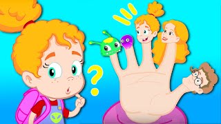 FAMILY FINGER SONG Groovy The Martian & Phoebe! Cartoon for kids & Nursery Rhymes