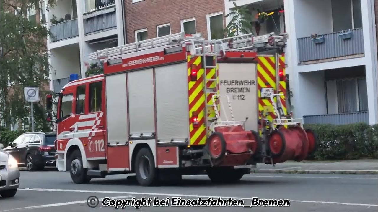 [Feuerwehr Bremen] FuRw 1 HLF/RTW/ELD Auf Einsatzfahrt - YouTube