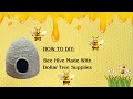 How to Make a Bee Hive with Dollar Tree Supplies |Crafting with Hard Working Mom |How to DIY