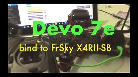 Devo 7e (modified) bind FrSky X4RII-SB