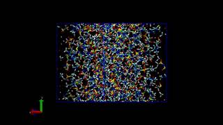 [Molecular Model] Bulk Ionic Liquid of C1C1Im/NTf2 at 300K and 1 atm