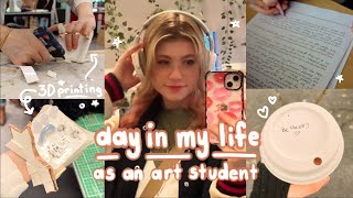 VLOG: day in my life as an art student!! ⭐ ( art high school, homework + routines & skincare haul )