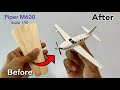 Make a aeroplane out of icecream sticks   piper m600  aeroplane miniature