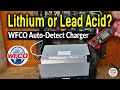 Lithium or Lead Acid? WFCO Auto-Detect RV Converter Charger (Lead Acid/AGM & LiFEP04 compatible)