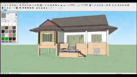 SketchUp - Create a House Model from a Plan - Part 4