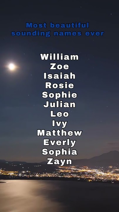 most-beautiful-sounding-names-shorts-youtube
