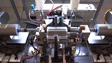 Automatic and semi-automatic balancing machine  for electric transmission rotors