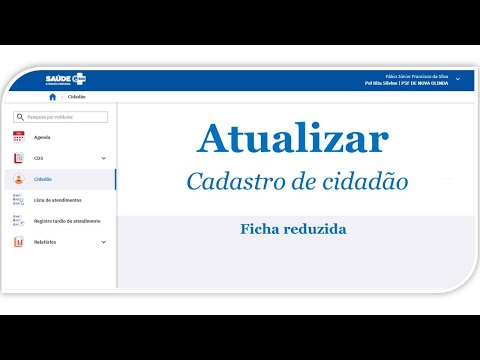 Atualizar cadastro de cidadão