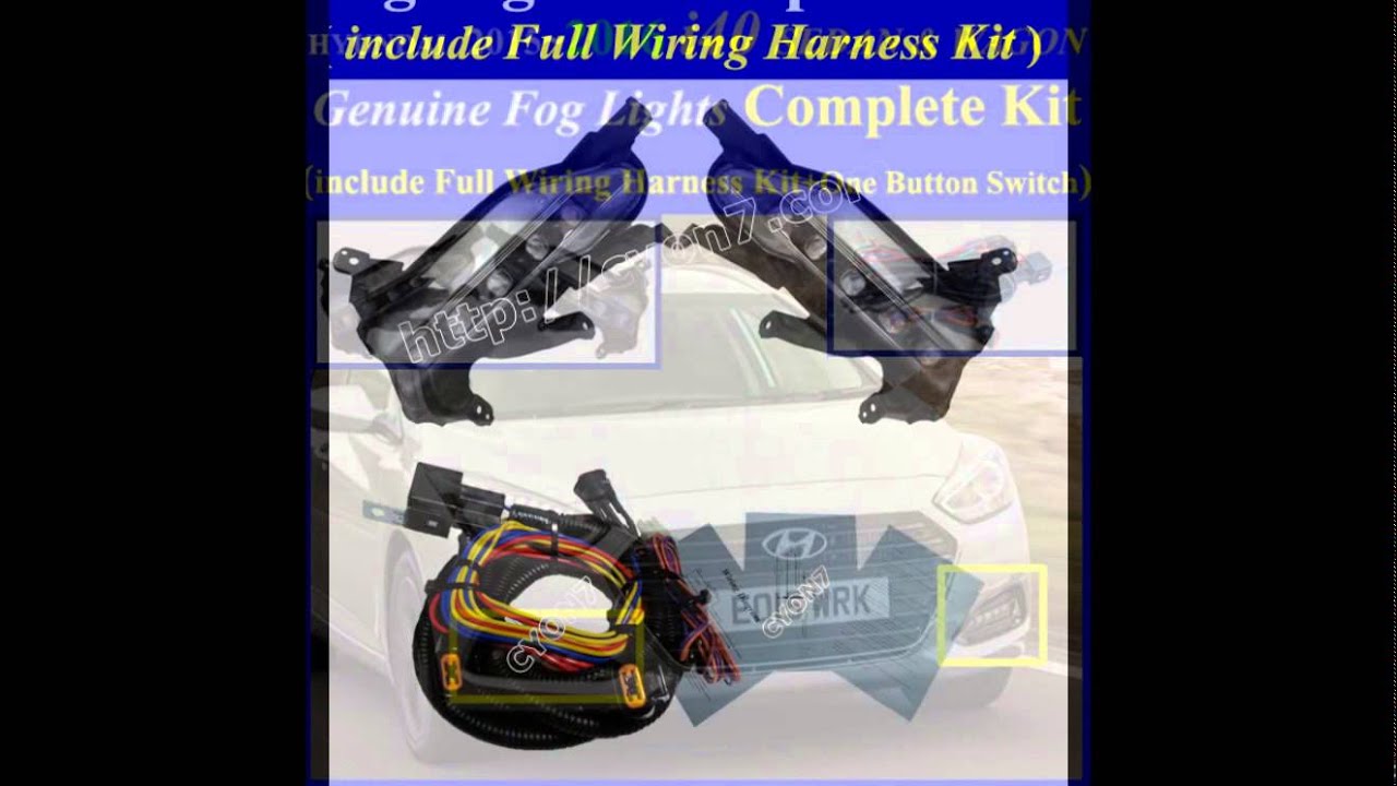 2015~2016 HYUNDAI i40 Sedan & Wagon Fog Light Lamp ... cj5 wiring harness complete kit 