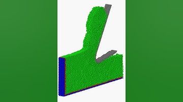Cutting simulation of silicon / molecular dynamics