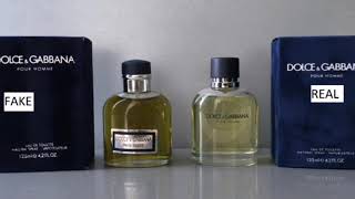 Fake vs Real Dolce & Gabbana Pour Homme perfume - YouTube