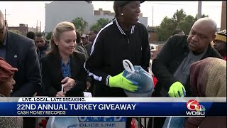 Cash Money Records host 22nd Annual Turkey Giveaway