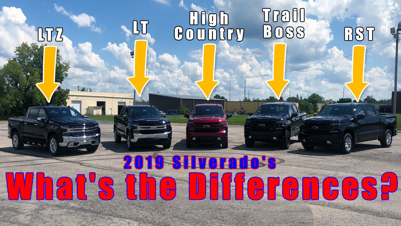 2019 Silverado Standard Equipment list